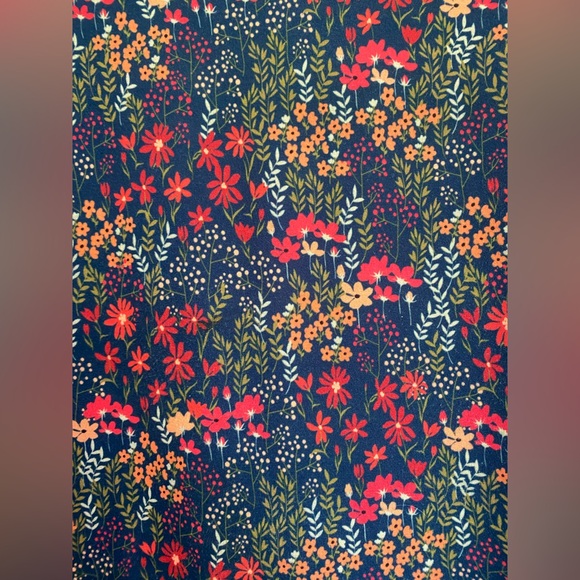 POPSY Ditsy Floral Print Tiered Hem Midi Dress w/ Pockets Size 18 US/ 22 UK - Picture 9 of 16